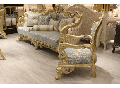 Classic Sofa set 3+1+1 Seater Sofa 3er Complete Set Relax 2x Armchair 3pcs.