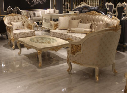 Stylish Living room Furniture Sofa set Set Living room Sofa 2x Armchair