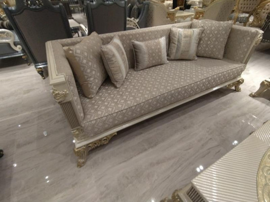 Luxurious living room suite set sofa + 2x comfortable armchairs new