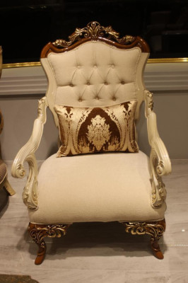 Elegant living room furniture set luxurious sofa comfortable armchair set with 2