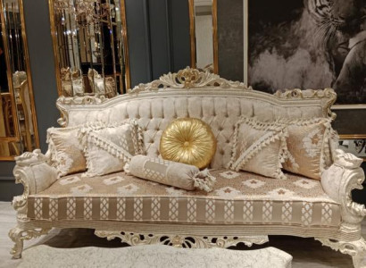 Elegant Sofa 3 Seater Noble Stylish Furniture Living room Beige Sofa new
