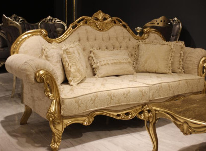 3 Seater Sofa Couch Upholstery Textile Sofas Couches Living room Luxury Sofa 3er new