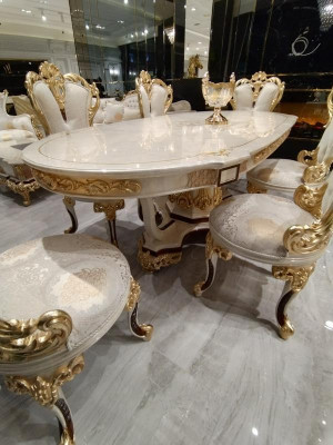 Chairs 4x Chairs Chair Group Upholstery Chairs Design Furniture Dining room Textile Chair