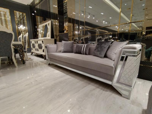 Elegant Living room Furniture Sofa 3 Seater High-quality Sofa 3 Seater Gray