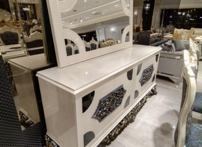 High-quality elegant chest of drawers with mirror stylish appearance