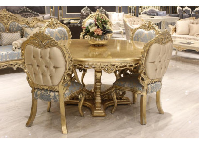 Luxury Dining table Round Design Table Classic Dining room Tables Furniture Gold new