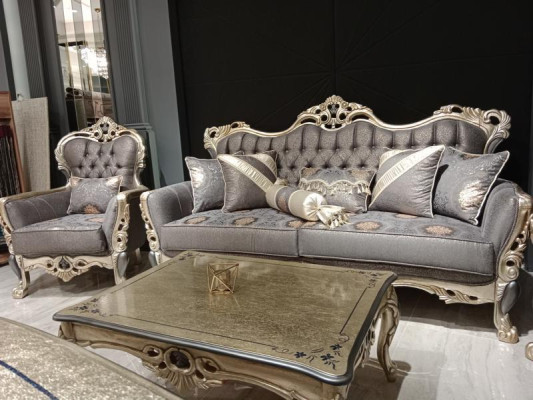 Luxury Living room Furniture Armchair High Quality Armchair Armchair Gray new Relax