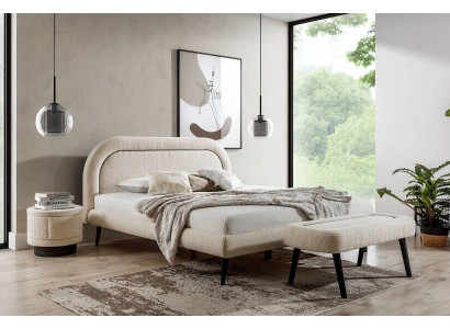 Modern Bedroom Furniture Cuddly Bed Sleeping Bed Stool 2x Bedside tables