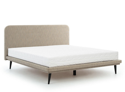Brown Upholstered bed Bedroom Beds Designer Luxury Textile Beds