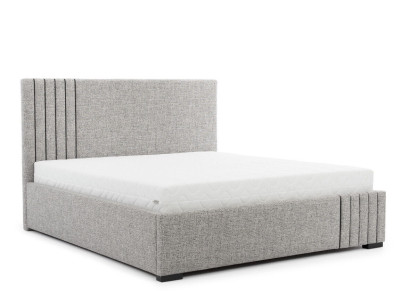 Stylish Gray Double bed Design Bedroom Beds Large Headboard