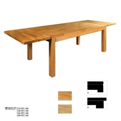 Table Dining table Real Wood Wooden table Tables Dining room 160x80cm Solid wood new