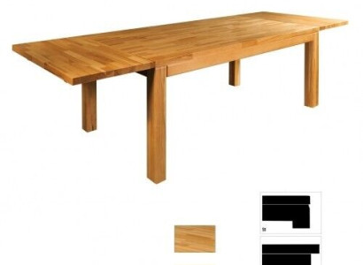 Table Dining table Real Wood Wooden table Tables Dining room 160x80cm Solid wood new