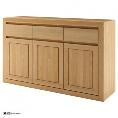 Designer Chest of drawers Solid wood Chests of drawers Wardrobe Cabinets Real Wood Oak 140x90cm