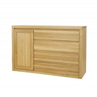 Sideboard Chest of drawers Solid wood Cabinets Real Wood 140x90cm Chests of drawers Wardrobe Oak
