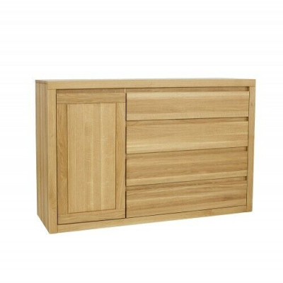 Sideboard Chest of drawers Solid wood Cabinets Real Wood 140x90cm Chests of drawers Wardrobe Oak
