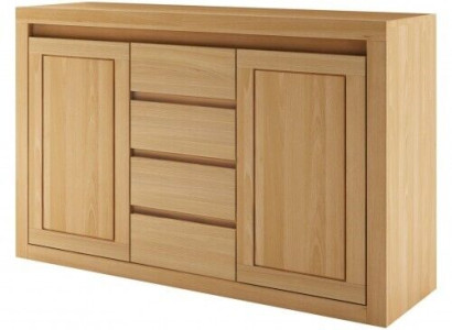 Sideboard Chest of drawers Solid wood Cabinets Real Wood Oak 140x90cm Chests of drawers Wardrobe