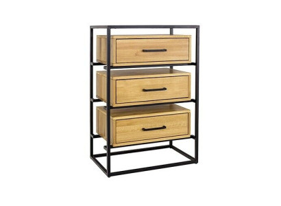 Designer Loft Chest of drawers Sideboard Wardrobe Living Room Shelf Luxury Metal Chests of drawers