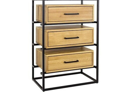 Designer Loft Chest of drawers Sideboard Wardrobe Living Room Shelf Luxury Metal Chests of drawers