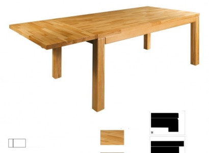 Table Dining table Massive Furniture Dining room 160x90cm Real Wood Solid wood new Tables