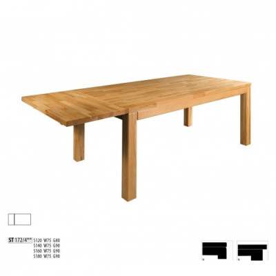 Table Dining table Massive Furniture Dining room 160x90cm Real Wood Solid wood new Tables