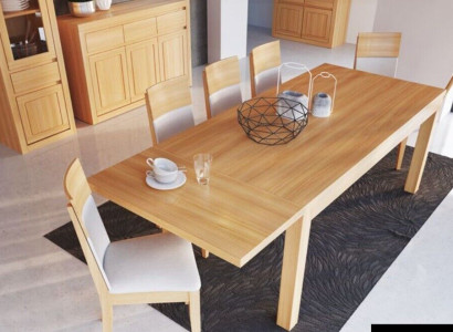 Solid wood Conference table Dining room Real wood beech Dining table