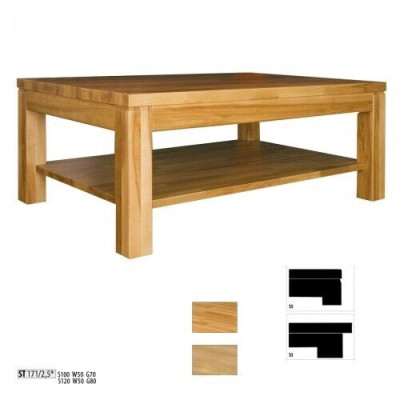 Coffee table Wooden table Real wood Solid Wood Side table Table 120x80 Coffee tables