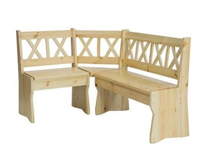 Corner bench wooden bench solid benches Kitchen Dining area Real wood Wood Furniture new corner seat