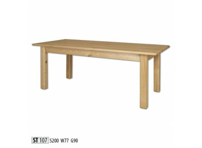 Table Dining table Massive Furniture Dining room 200x90cm Real Wood Solid wood new Tables