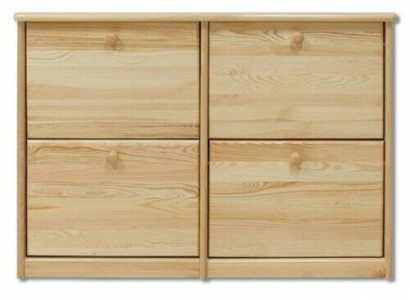 Shoe cabinet 4 compartment Chest of drawers Real wood Solid Furniture Shoe tipper Shoe rack Shelf