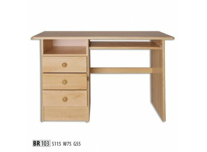 Desk Real Wood Solid Table Office furniture Solid Desks Wooden Table