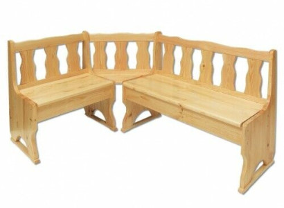 Corner bench group Dining room set Corner bench Seating group Chest Stool Solid pine new