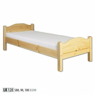 Single bed youth bed pine bed solid pine wood Wooden bed 100x200 Handcraft new
