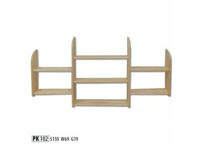 Wall shelf Wood Pine Solid 150x69cm solid wood wall shelf flower shelf hanging shelf