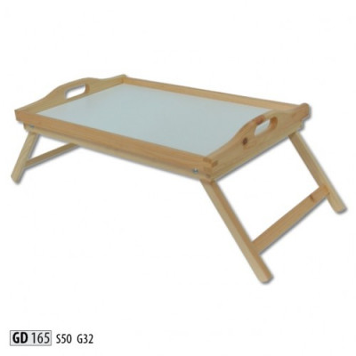 Breakfast table Wood Laptop Table Real Wood Side table Real wood tray