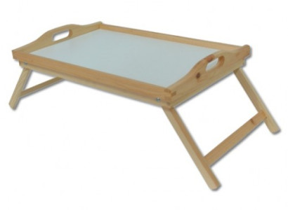 Breakfast table Wood Laptop Table Real Wood Side table Real wood tray