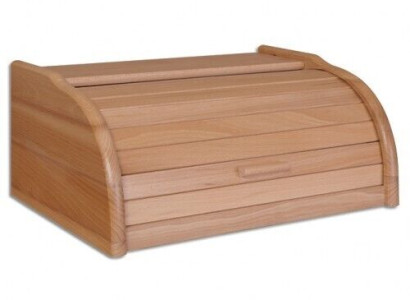 Beech bread box 40 cm bread box roller blind box bread roll flap real wood box