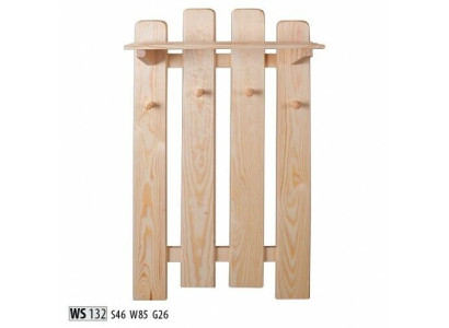 Solid wood wardrobe panel pine Solid Wall hanging coat rack hallway Wood new