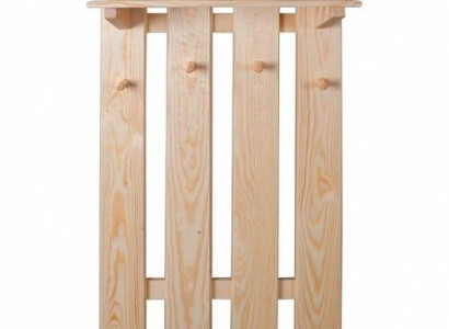 Solid wood wardrobe panel pine Solid Wall hanging coat rack hallway Wood new