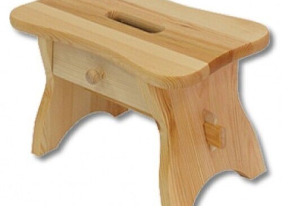 Footstool Pine Footstool Real Wood Footstool Stool Solid Footstool Solid Wood