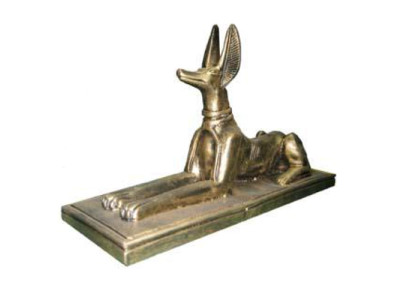 Egyptian figure jackal Anubis from Plastic Big god of death decoration 23cm