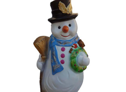 Snowman figure statue decorative figures decorative sculpture 50cm winter new statues new