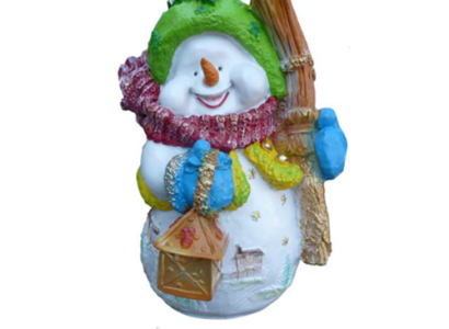 Snowman figure statue decoration figures decoration 40cm winter new statues new sculpture