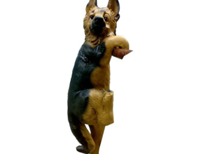 Decorative Figure Statue Sculpture 28 cm Figures Statues Sculptures Garden Dog (A147)