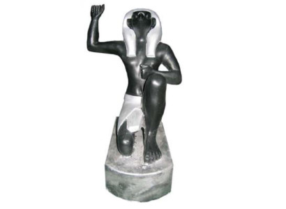 Egyptian Pharaoh figure from plastic, height 21 cm