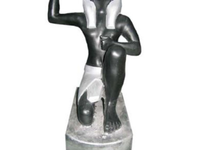 Egyptian Pharaoh figure from plastic, height 21 cm