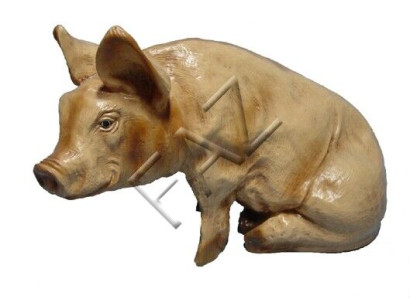 Design Pig Figure Garden Statue Sculpture Figures Sculptures Decoration c32
