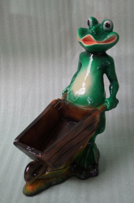 Design Vase Frog Sculpture Statue Figure Statues Figures Sculptures