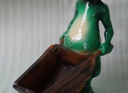 Design Vase Frog Sculpture Statue Figure Statues Figures Sculptures