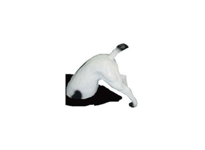 Crazy garden figure statue dog with rear 25 cm sculpture figures statues