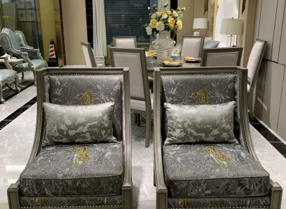 Armchair Luxury Upholstery Designer Textile 1 Seater Upholstery Seat EinSeat  Furniture new